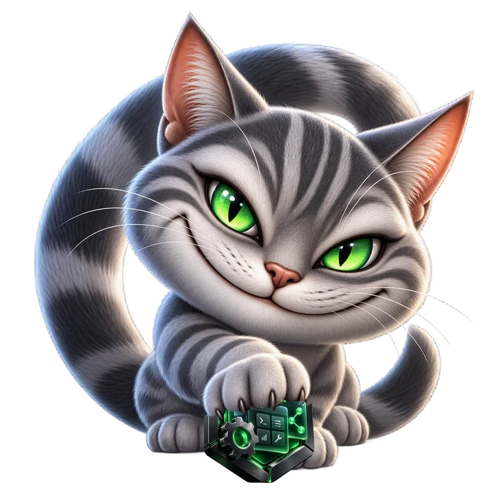 Cheshie, la mascota de CheshireKat Apps, presenta sus apps para Linux: antivirus, gestor de archivos, dock y organizador del escritorio para Ubuntu, Debian y Fedora